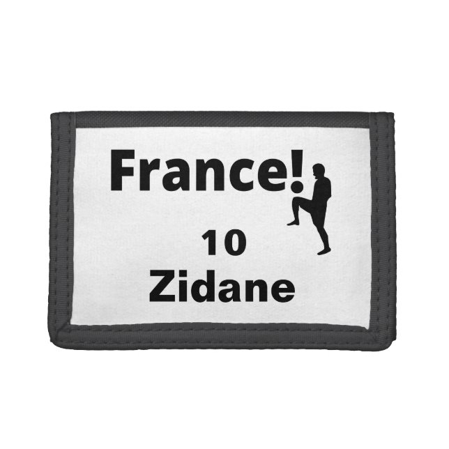 Soccer France, customizable Trifold Wallet (Front)