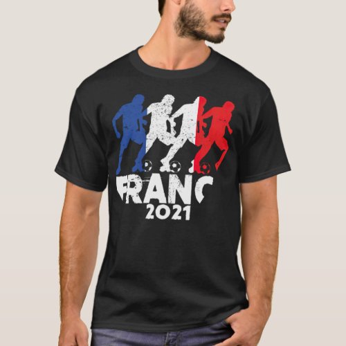 Soccer France Flag Football Team Player 2021 woman T_Shirt
