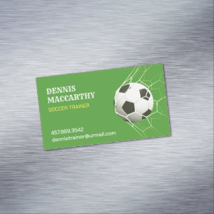 Soccer Futball Business Card Magnet