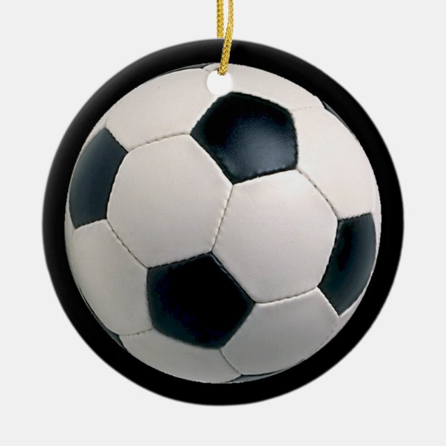 Soccer Futbol Christmas Ornament (Front)