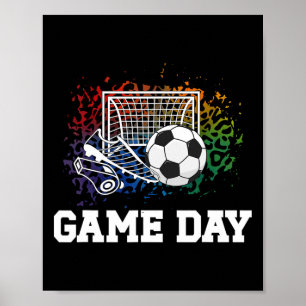 Soccer Game Day Goal Game Day Soccer Poster