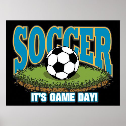 Soccer Game Day Poster