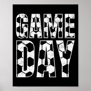 Soccer Game Day Soccer Mom Life For Women Soccer D Poster