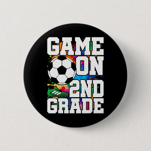 Soccer Game On 2nd Grade Byck To School Cute Sport Button