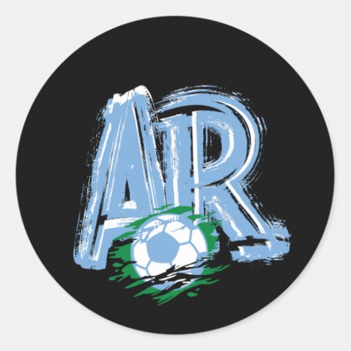 Soccer Game Seleccin Argentina Football Soccer  Classic Round Sticker