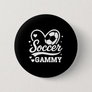 Soccer Gammy Heart Love Soccer Player Button