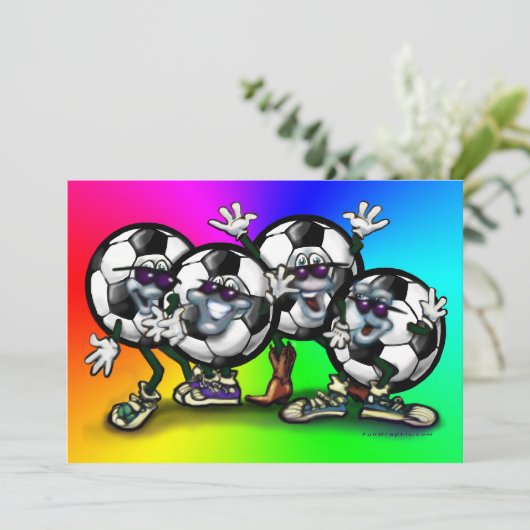 Soccer Gang Rainbow Card (Standing Front)