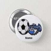 SOCCER gear Pinback Button (Front & Back)