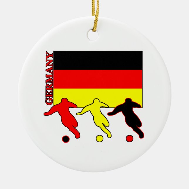 Soccer Germany Ceramic Ornament (Front)