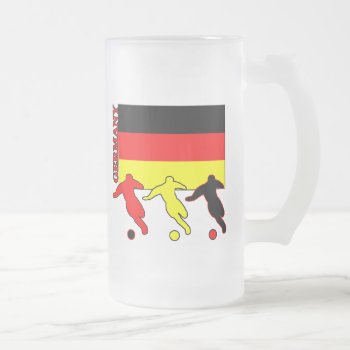 Soccer Germany Frosted Glass Mug by nitsupak at Zazzle
