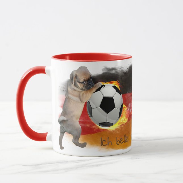 soccer Germany Mops 2018 Mug (Left)