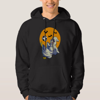 Soccer Ghost Halloween Men Boys Soccer Halloween Hoodie