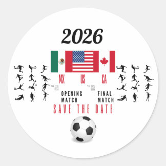 Soccer Gifts for Fans Classic Round Sticker