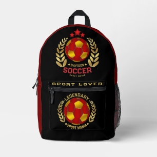 soccer gifts for teens printed backpack