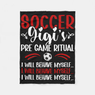 Soccer Gigi Funny Gigi Of A Soccer Player Gigi Fleece Blanket