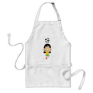 Soccer Girl Adult Apron