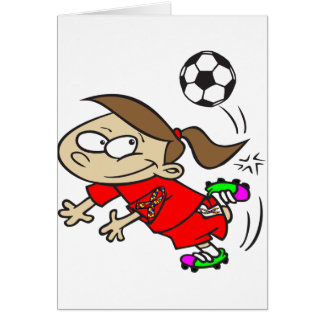 SOCCER GIRL AUTISM RIBBON CARDS