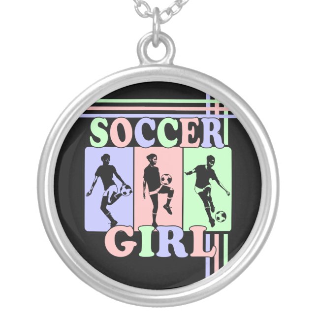 Soccer Girl Award Gift Necklaces (Front)