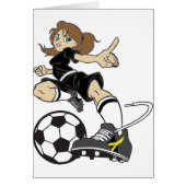 SOCCER GIRL BRUNETTE (Front)