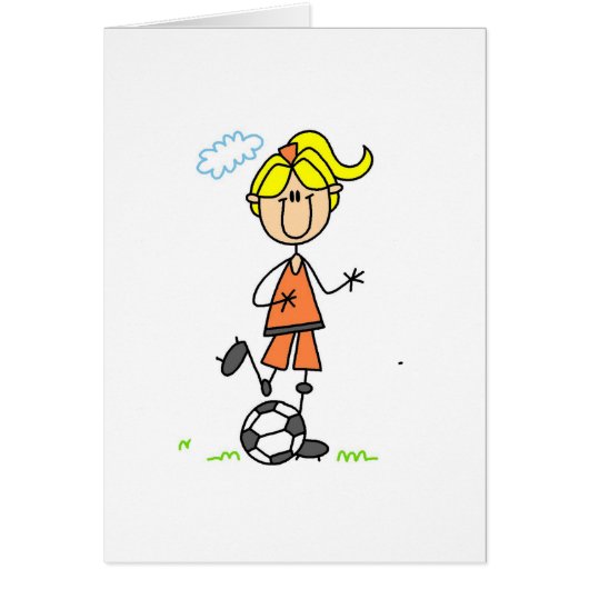 Soccer Girl Card (Front)