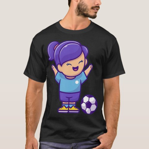 Soccer girl chile  T_Shirt