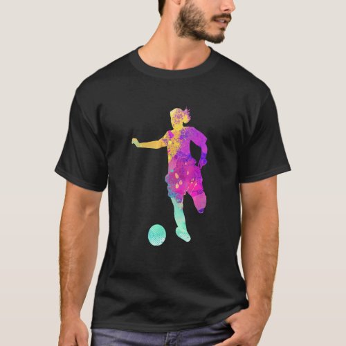 Soccer Girl Goalie Sports  Female Ball Players T_Shirt