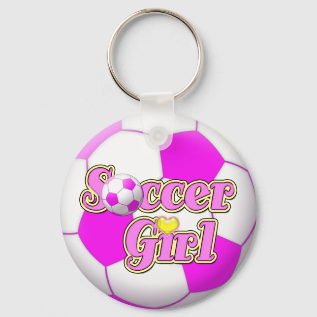 Soccer Girl Keychain (Front)