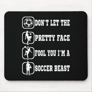 Soccer Girl Soccer Player Sports Fan Women Girls K Mouse Pad