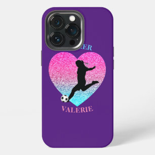 Soccer Girl Sparkle iPhone 13 Pro Case