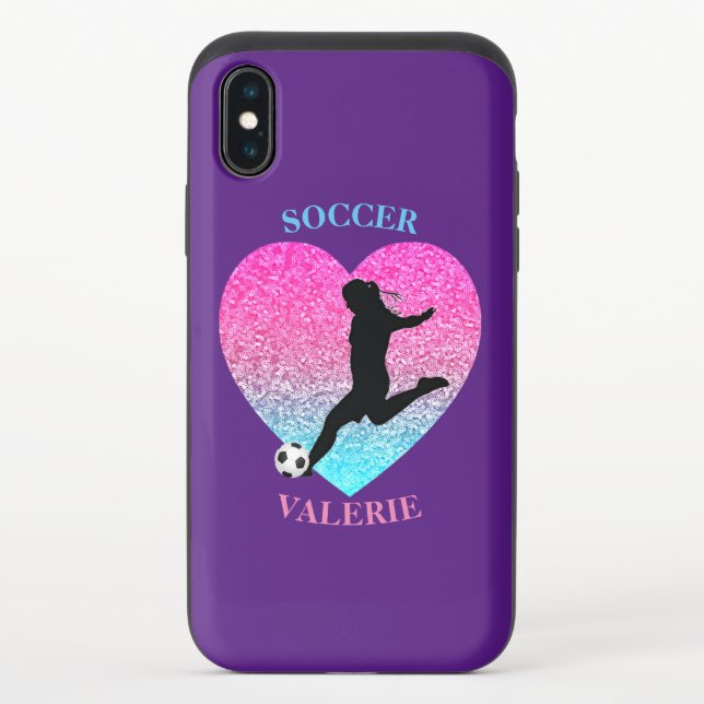 Soccer Girl Sparkle  Uncommon iPhone Case (Back)