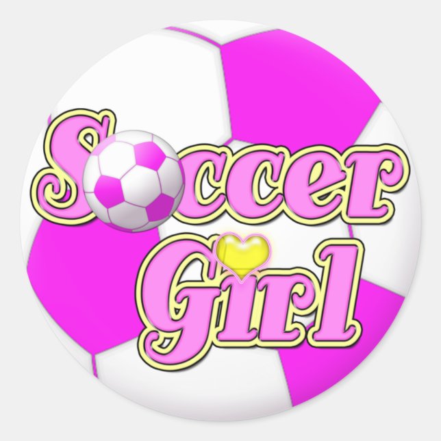 Soccer Girl Stickers (Front)