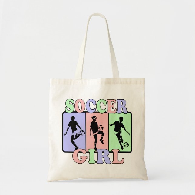 Soccer Girl Tote Bag (Front)