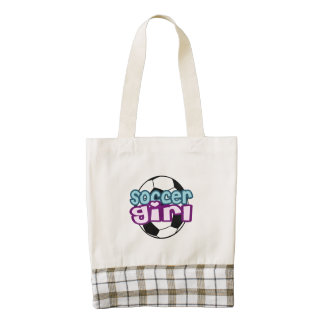 Soccer Girl Zazzle HEART Tote Bag