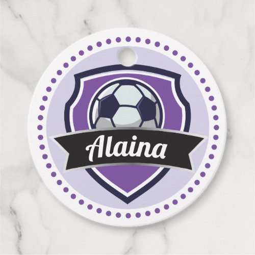 Soccer Girls Name Birthday Party Tags