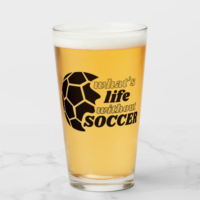 soccer glass beer (Front Filled)