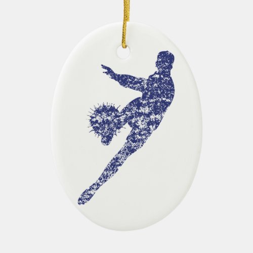 Soccer Goal Ceramic Ornament