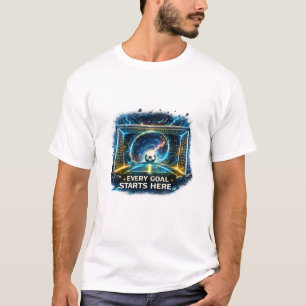 Soccer Goal Portal   Every Goal Starts Here Design T-Shirt