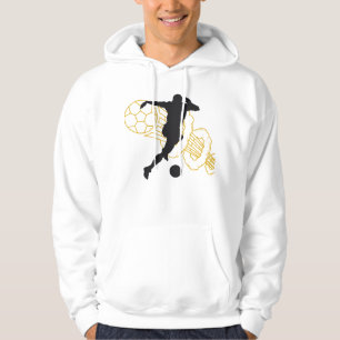 Soccer Goal Scorer Silhouette Hoodie