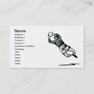 Soccer Goalie Business Card