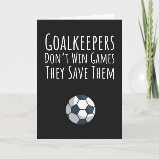 Soccer Goalie Cards Goalkeeper Player Futbol Deny  (Front)