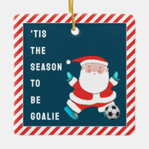 Soccer Goalie Gift Ceramic Ornament
