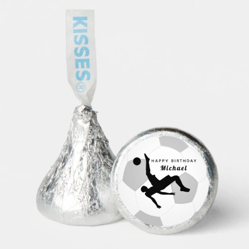 Soccer Goalie Keeper Black  White Players Name  Hersheys Kisses