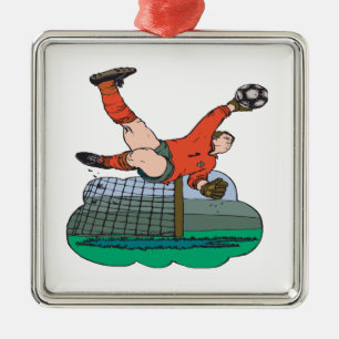 Soccer Goalie Metal Ornament
