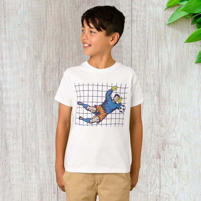 Soccer Goalkeeper Diving Save T-Shirt (Creator Uploaded)