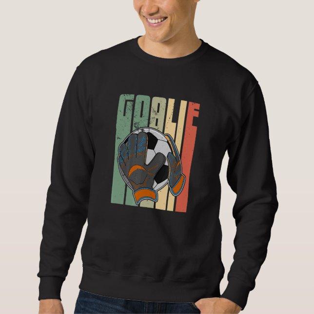 Soccer goalkeeper footballer sports training sayin sweatshirt (Front)