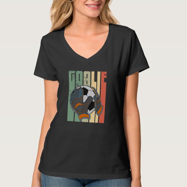 Soccer goalkeeper footballer sports training sayin T-Shirt (Front)