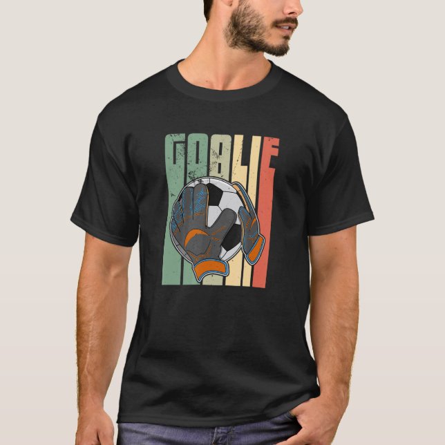Soccer goalkeeper footballer sports training sayin T-Shirt (Front)