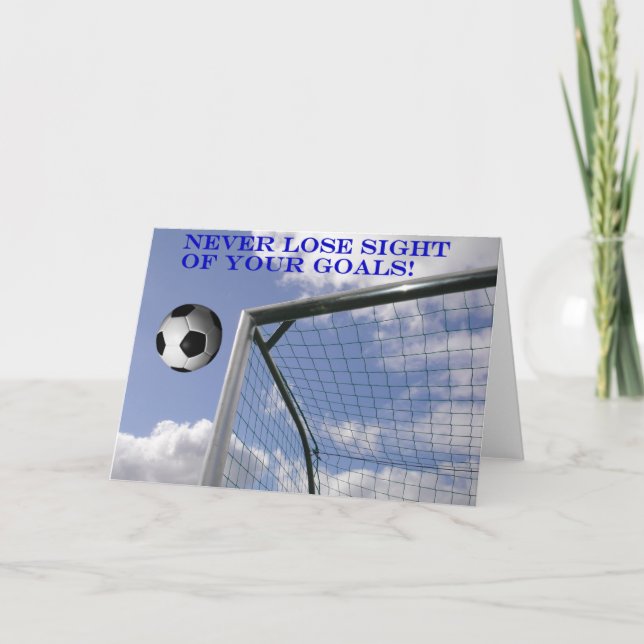 Soccer Goals Greeting Cards (Front)