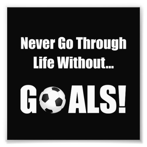 Soccer Goals Photo Print