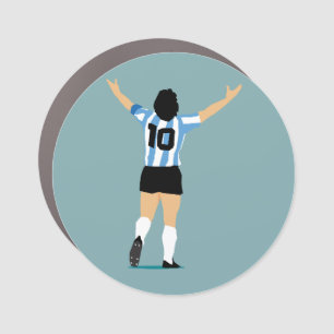 Soccer God The Greatest Of All Time Car Magnet